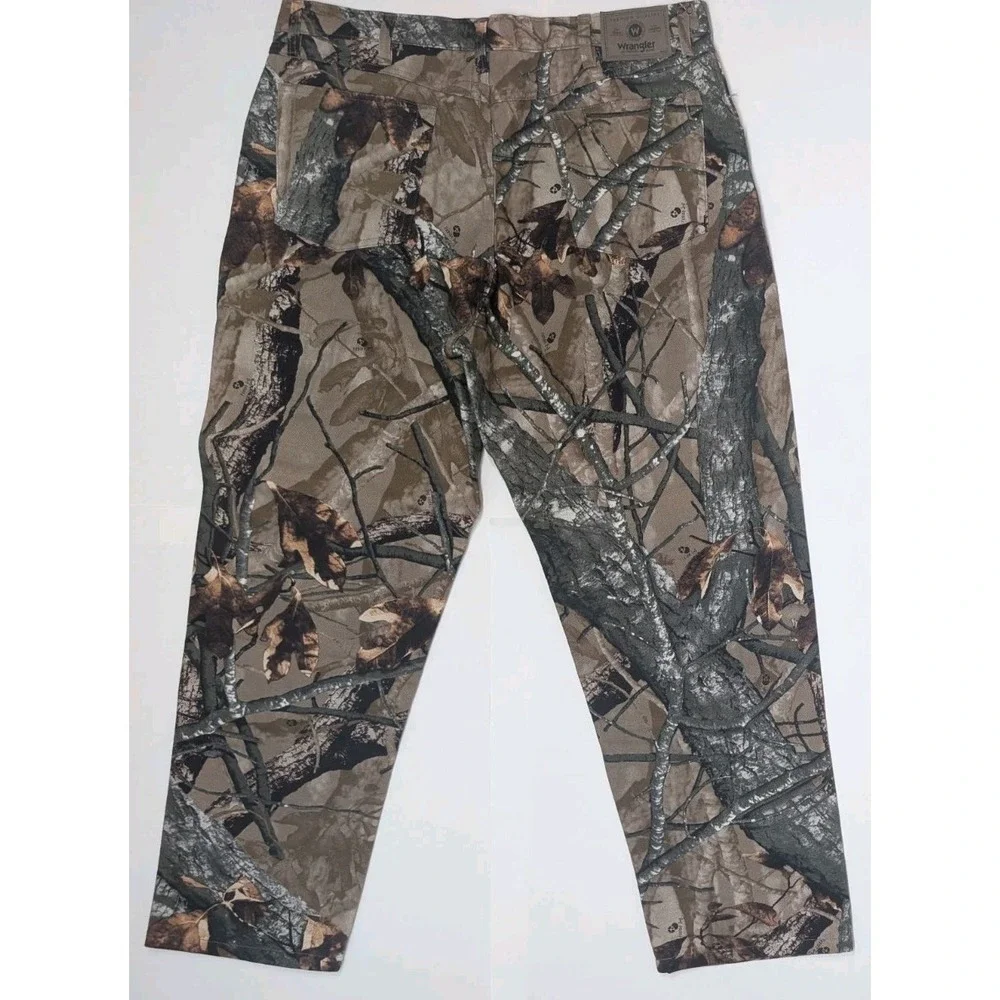 Wrangler Reeltree Fusion 3D Camo Jeans Mens 38x30 Double Knee Hunting 97GR1FS